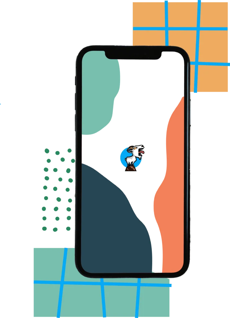 Phone with ShoutYourName Logo in orange