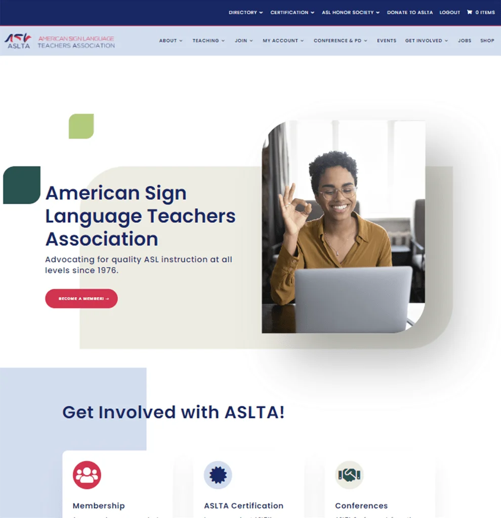 aslta website project