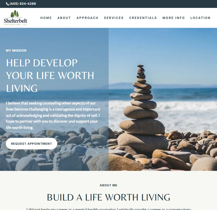 Shelterbelt Counseling Web Redesign Project